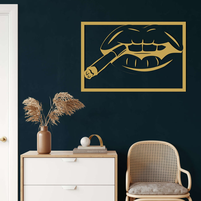 Lips Metal Wall Art - Decor available at Dekadron for $74.90