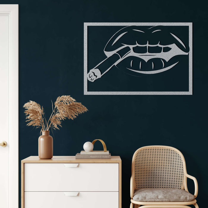 Lips Metal Wall Art - Decor available at Dekadron for $74.90
