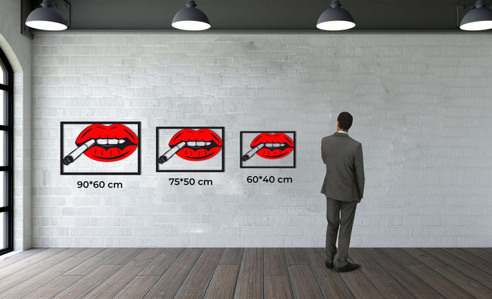 Lips Metal Wall Art - Decor available at Dekadron for $69.90