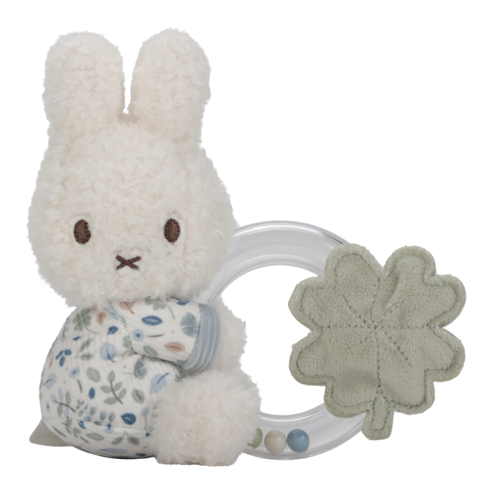 Little Dutch x Miffy - Rattle Ring - Lucky Leaves - Mabel & Fox