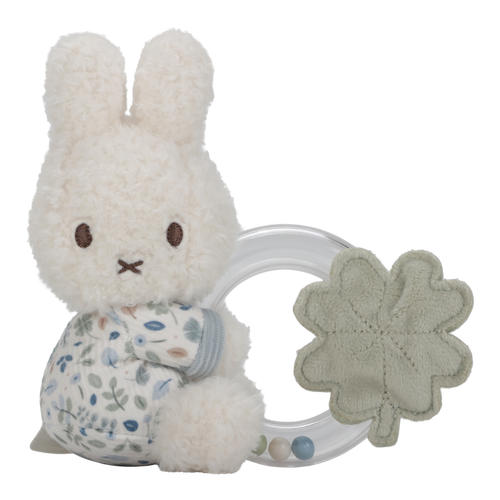 Little Dutch x Miffy - Rattle Ring - Lucky Leaves - Mabel & Fox