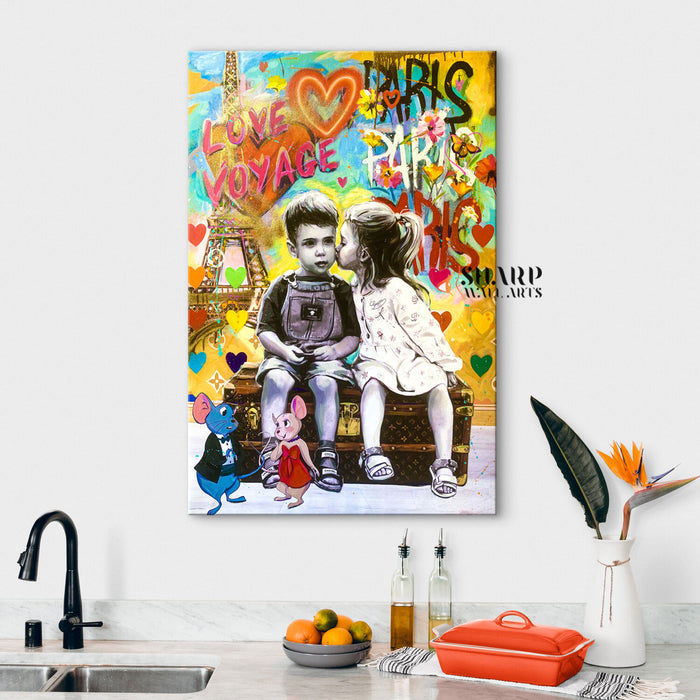 Love Voyage Canvas Wall Art