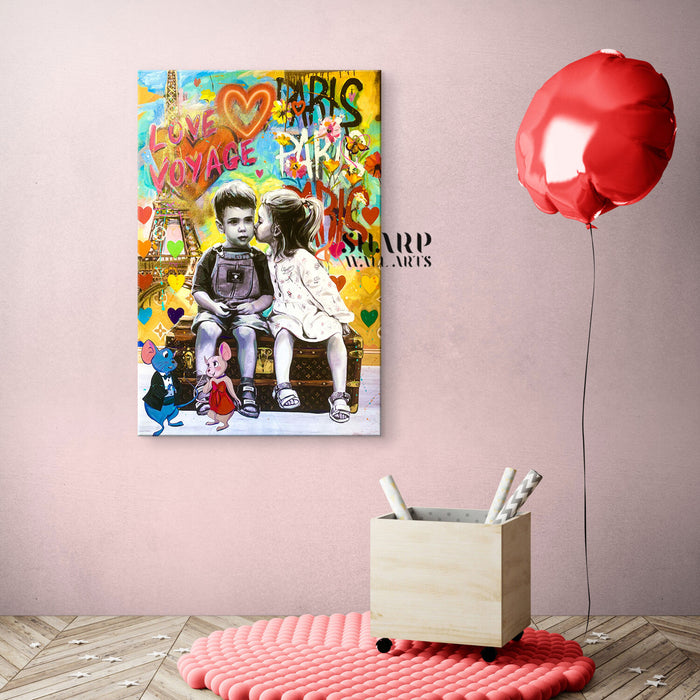 Love Voyage Canvas Wall Art