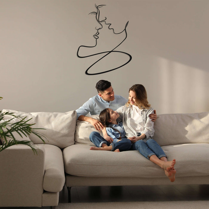 Lovers Metal Wall Art - Decor available at Dekadron for $59.90