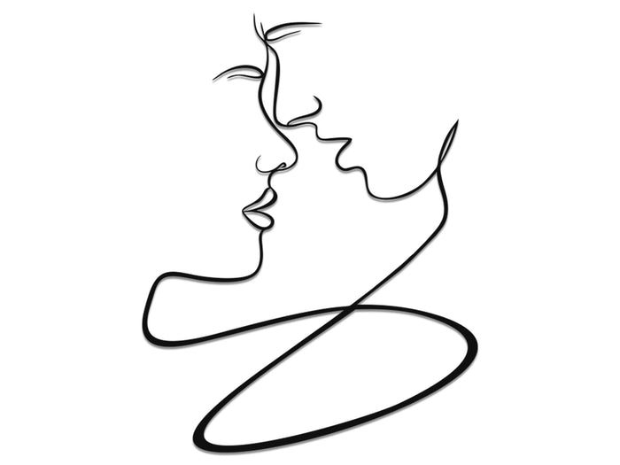 Lovers Metal Wall Art - Decor available at Dekadron for $59.90