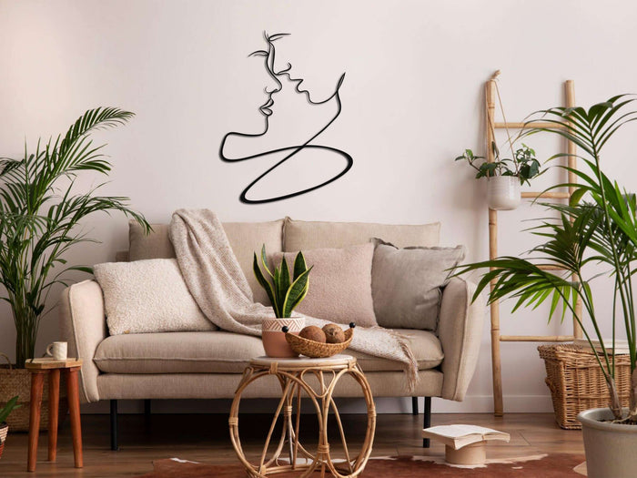 Lovers Metal Wall Art - Decor available at Dekadron for $59.90