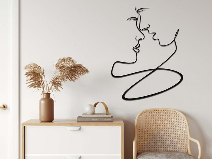 Lovers Metal Wall Art - Decor available at Dekadron for $59.90