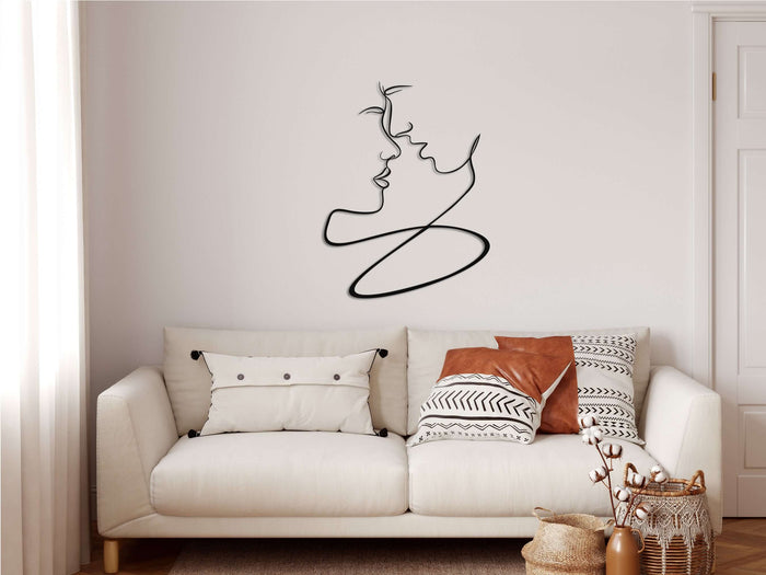 Lovers Metal Wall Art - Decor available at Dekadron for $59.90