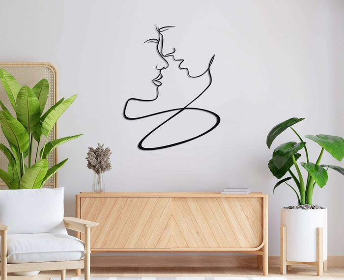 Lovers Metal Wall Art - Decor available at Dekadron for $59.90