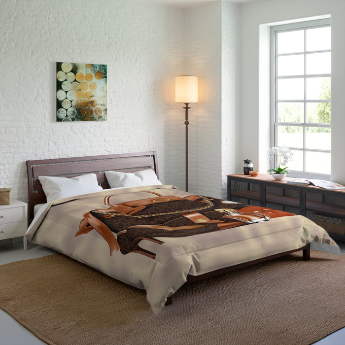 Luxury Handbag & Accessories Comforter – Chic Fashion Bedroom Throw