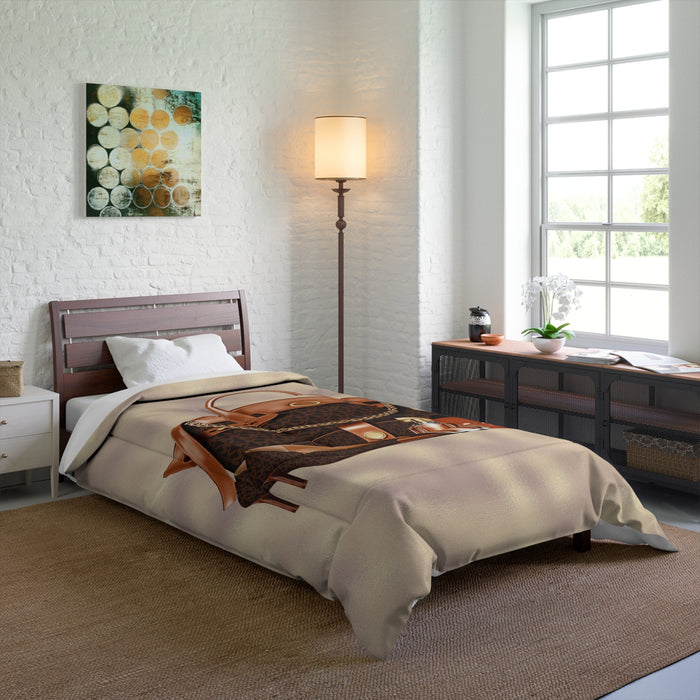 Luxury Handbag & Accessories Comforter – Chic Fashion Bedroom Throw