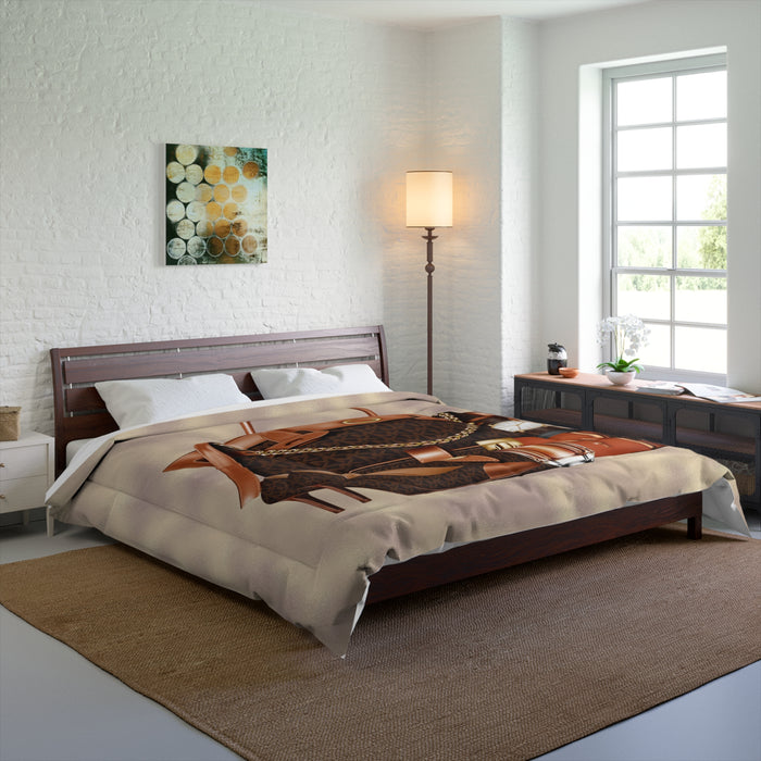 Luxury Handbag & Accessories Comforter – Chic Fashion Bedroom Throw