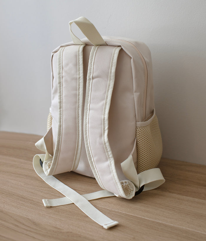 Mabel & Fox - Personalised Kids Mini Backpack - Cream - Mabel & Fox