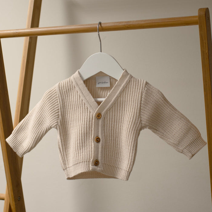 Mabel & Fox - Knitted Cardigan - Taupe - Mabel & Fox