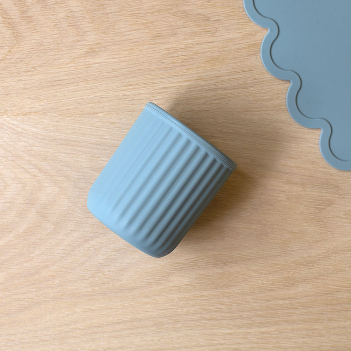 Mabel & Fox - Silicone Cup - Blue - Mabel & Fox