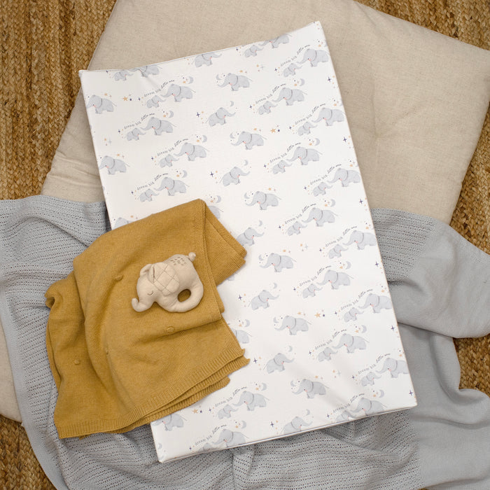 Mabel & Fox - Wedge Baby Changing Mat - Elephants - Mabel & Fox