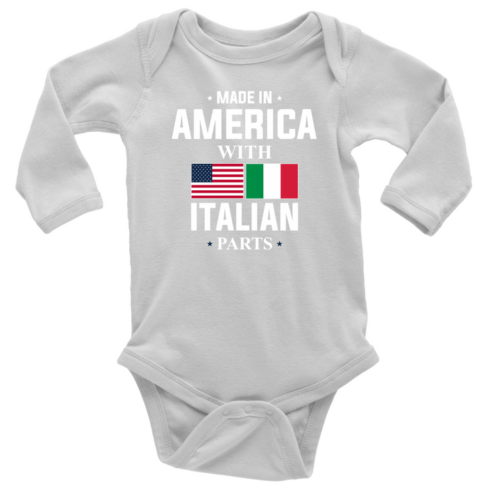 Made in America with Italian Parts Long Sleeve Baby Onesie