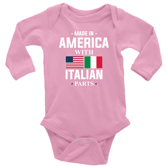 Made in America with Italian Parts Long Sleeve Baby Onesie