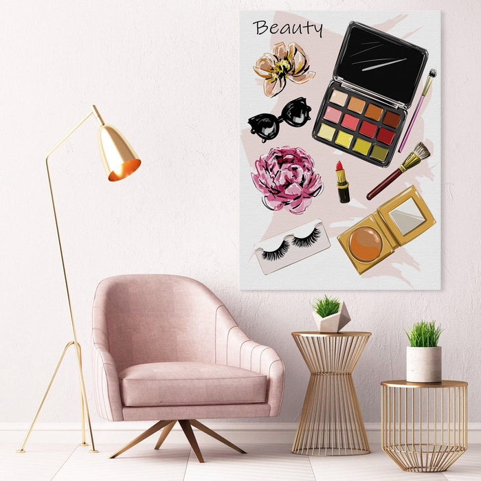 Makeup Set - Fashion Wall Art Canvas - SharpWallArts