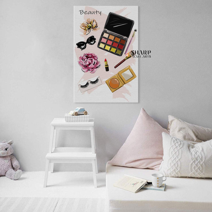 Makeup Set - Fashion Wall Art Canvas - SharpWallArts