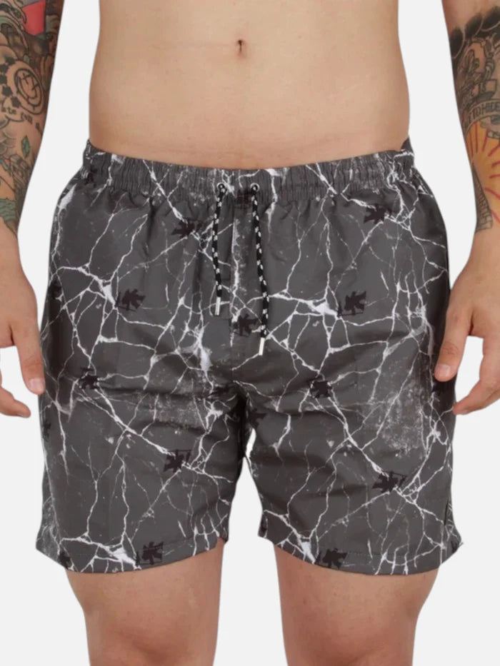 Malla Gotcha Cracked Gris Oscuro