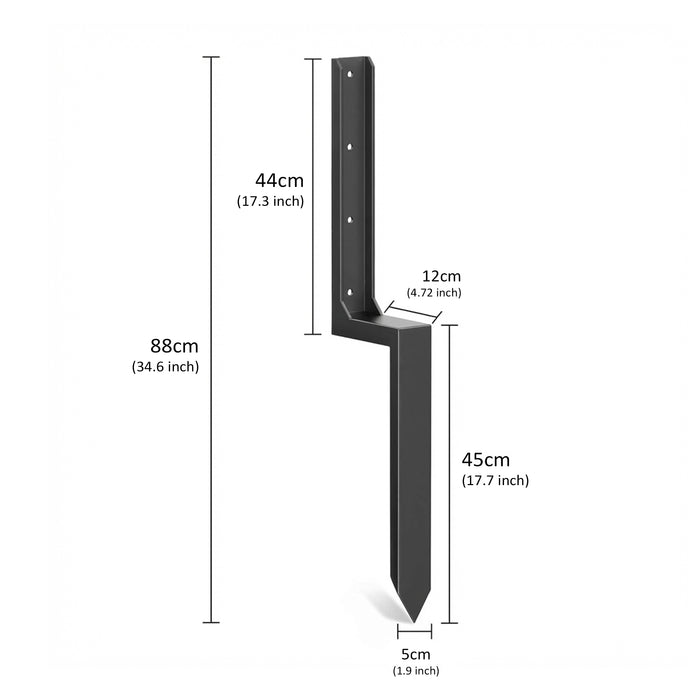 Metal Fence Post Support Brackets