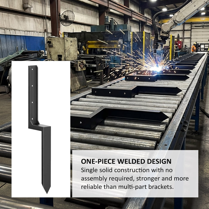 Metal Fence Post Support Brackets