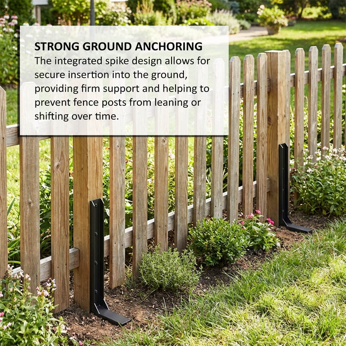Metal Fence Post Support Brackets