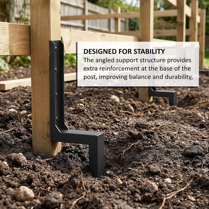 Metal Fence Post Support Brackets