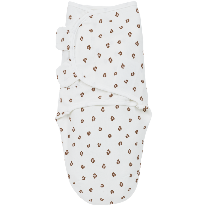 Meyco - Swaddle Wrap - Soft Pink Mini Panther (0-3m) - Mabel & Fox