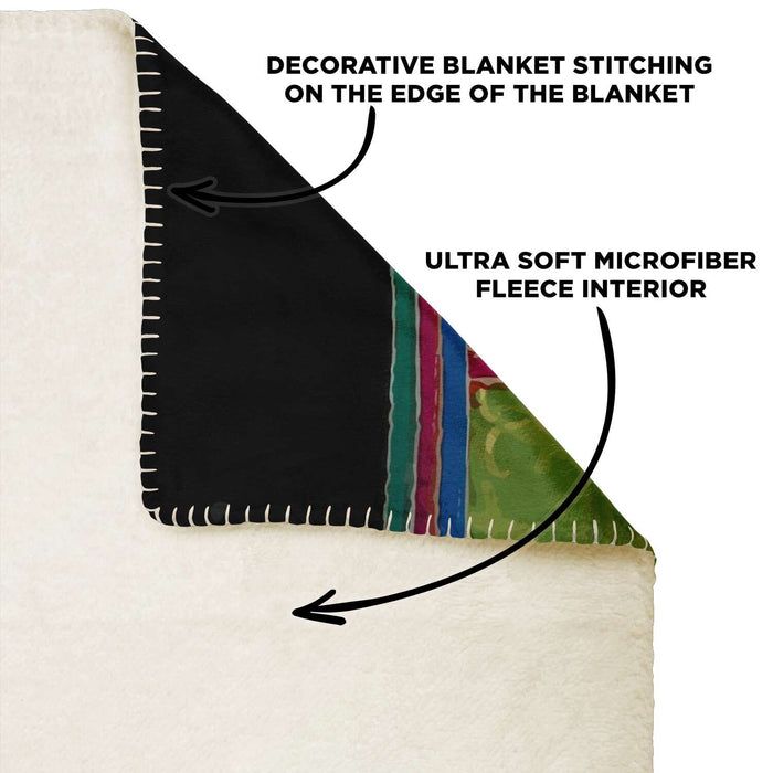 MIAO CULTURE 19TH-CENTURY DESIGN | Sherpa Fleece Blanket