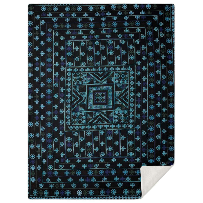 MIAO CULTURE TRADITIONAL WOVEN DESIGN | Sherpa Fleece Blanket