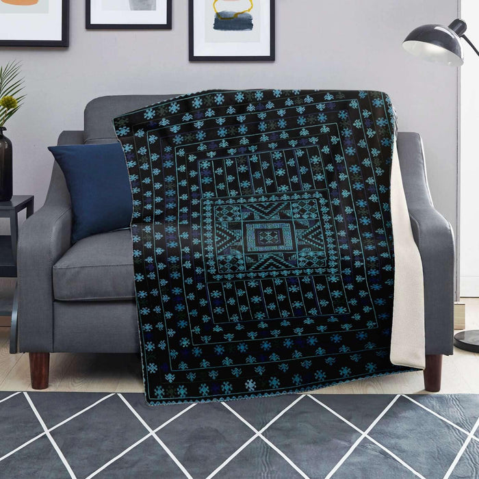 MIAO CULTURE TRADITIONAL WOVEN DESIGN | Sherpa Fleece Blanket