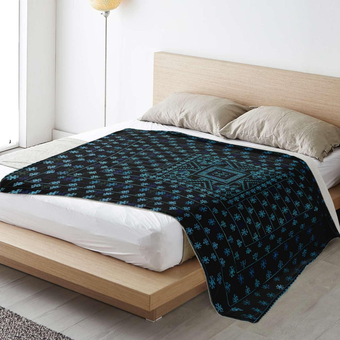 MIAO CULTURE TRADITIONAL WOVEN DESIGN | Sherpa Fleece Blanket