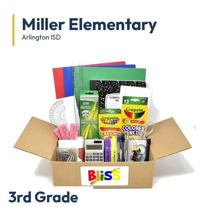 Miller Elementary 3rd Grade School Supply Kit