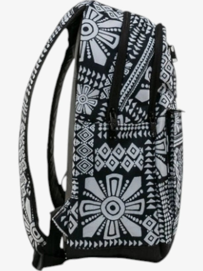 Mochila Roxy Here You Are Printed Negro Blanco