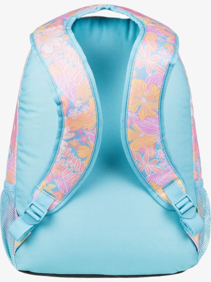 Mochila Roxy Shadow Swell Printed Celeste Floreado