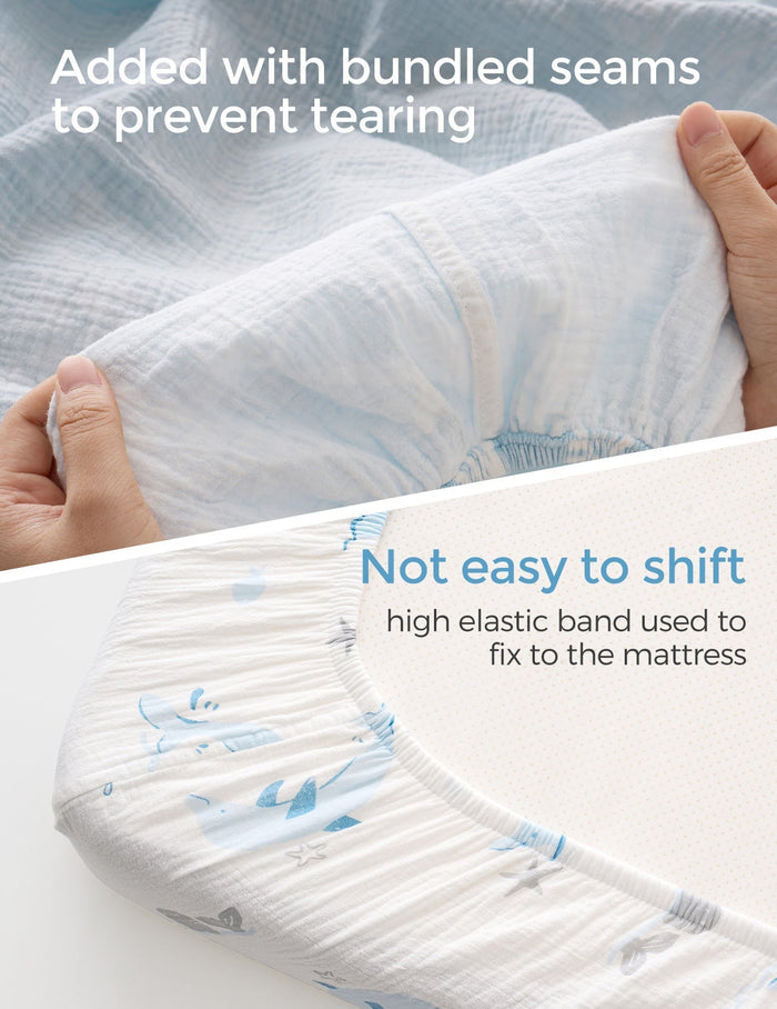 Momcozy Baby Fitted Crib Sheet