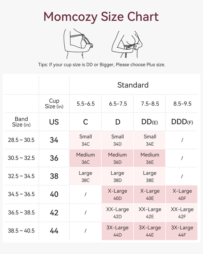 Momcozy Hands-Free Pumping Bra All-in-One with Fixed Padding
