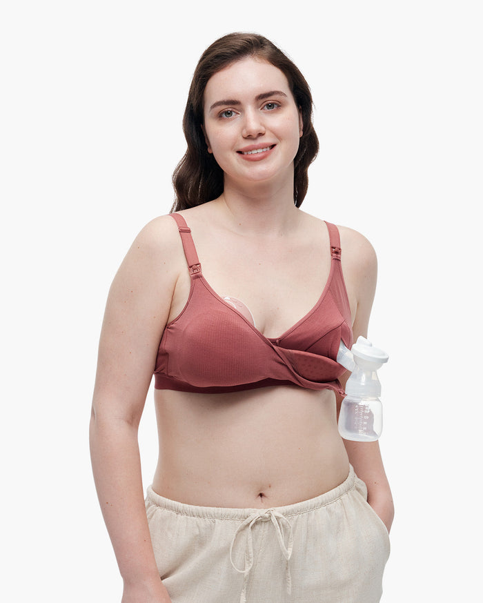 Momcozy Tencel™ Fabric Seamless Breast Pump Bra