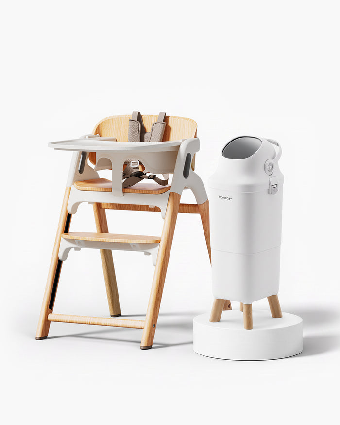 +Wood Color High Chair