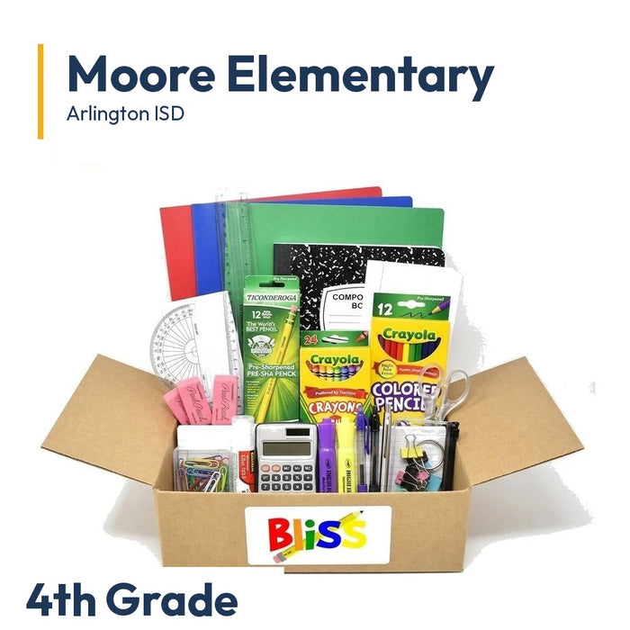 Moore Elementary 4th Grade School Supply Kit