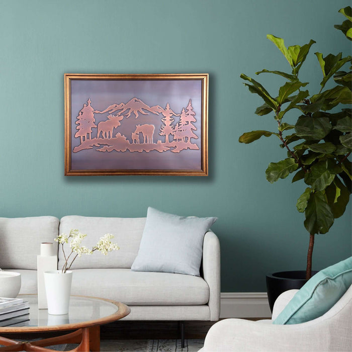 Mosses Family Copper Wall Art - Artwork available at Dekadron for $79.90