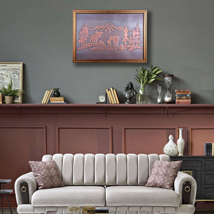 Mosses Family Copper Wall Art - Artwork available at Dekadron for $109.90