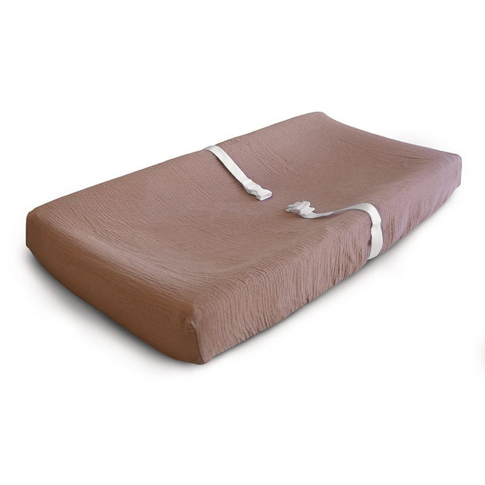Mushie - Changing Pad Cover - Natural - Mabel & Fox