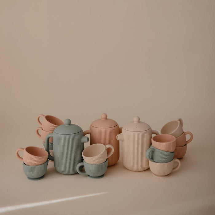 Mushie - Mushie Silicone Tea Play Set - Shifting Sand - Mabel & Fox