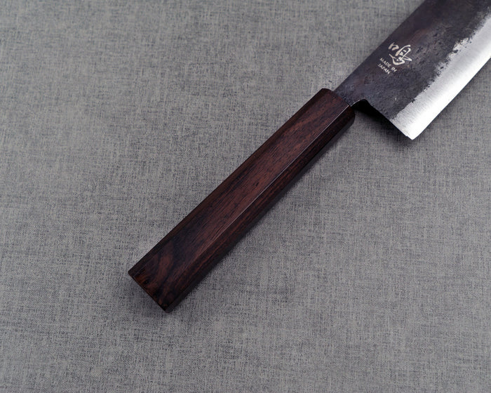 Naru “Hatsukou Series” Aogami #2 Kurouchi 165mm Bunka with Ebony Handle