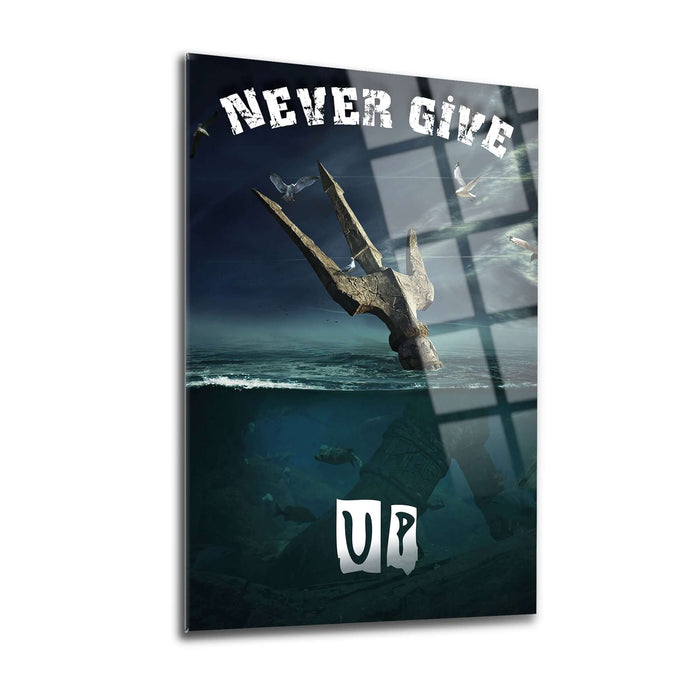 Never Give Up Wall Decor - Artwork available at Dekadron for $99.90