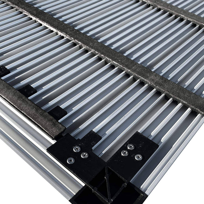 Nicoman Aluminium Door Mat with Carpet Inserts