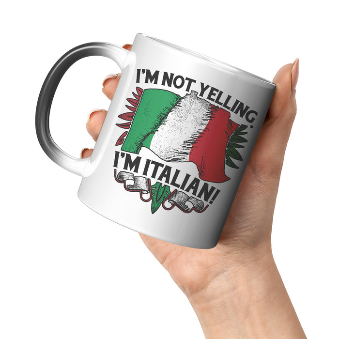 Not Yelling Italian Color Changing Mug